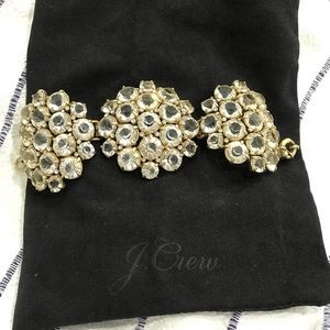 JCrew large rhinestone statement bracelet